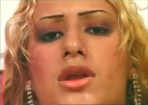 Horny Shemales: Blonde tgirl gets banged and facialized