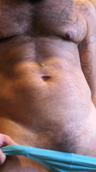 Teasing with My Blue Thong