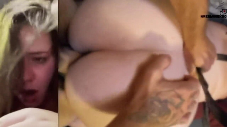 Krislynnxoo: 胖美女用皮带后入式性交