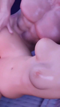 Ragazza asiatica piccola viene strozzata e scopata da un cazzo enorme