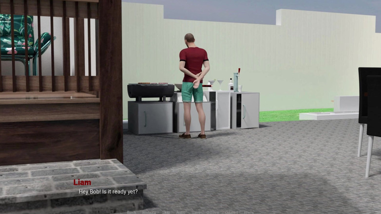 3D Cartoon Porn: Away From Home 6: Eva's Footjob &amp; Handjob Under Table to Liam