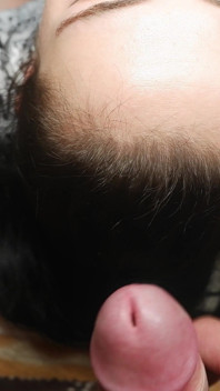 Pierwszy hairjob i wytrysk na włosy