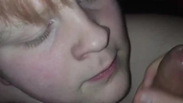 Extrem intensiv avsugning med spermashot