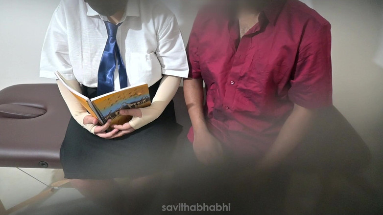 savithabhabhi: Maestra india usando estudiante universitario en la universidad