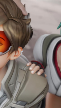 Tracer &Kiriko - Dela kuk, avsugning &cowgirl ridning 3D porr overwatch