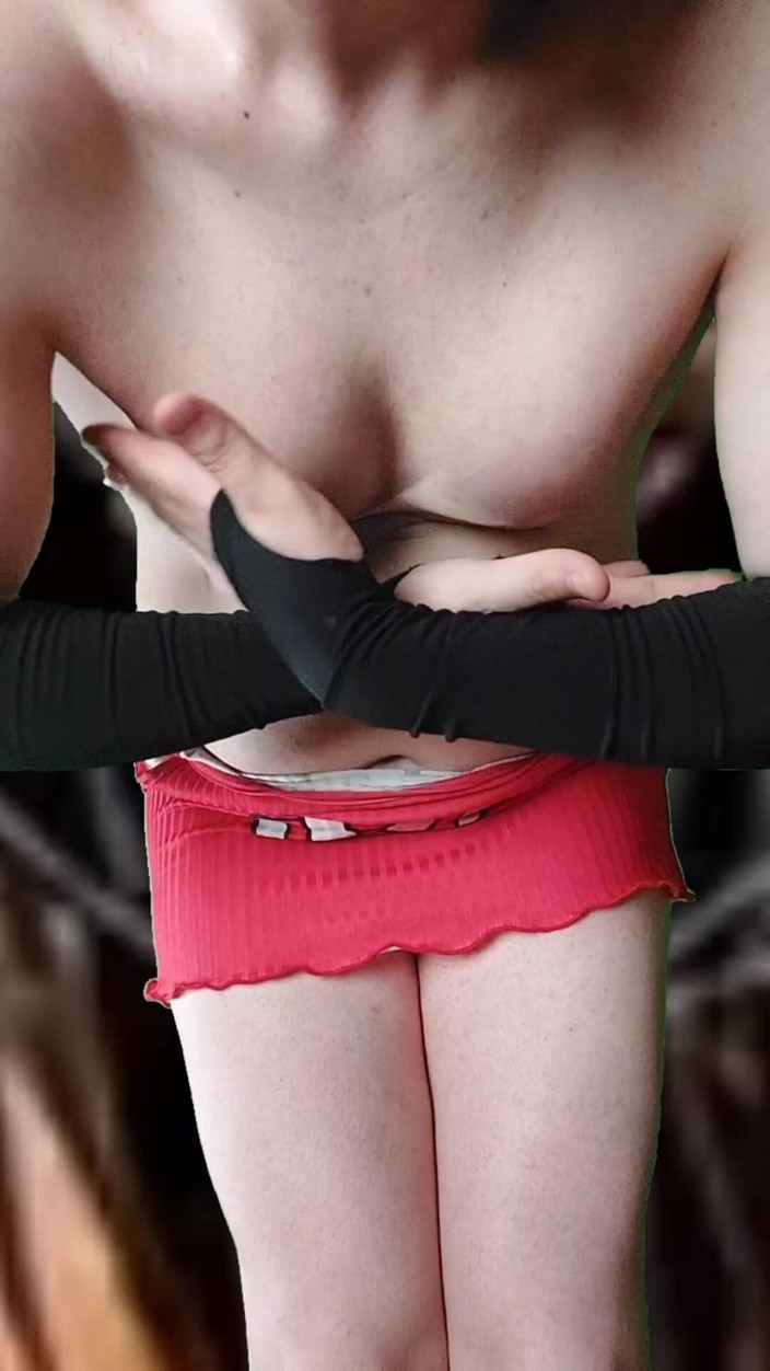 Kitty_Cross: Calda carina effeminato culo sissy in pigiama che rimbalza culo...