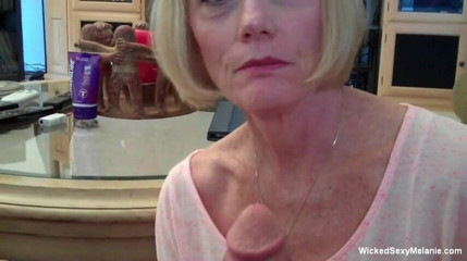 Wicked Sexy Melanie: Doggystyled mature is draining hard wang in POV