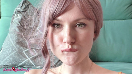 Laloka4you: Juicy Beauty Sensually Sucks Dick and Swallows Cum with Pleasure