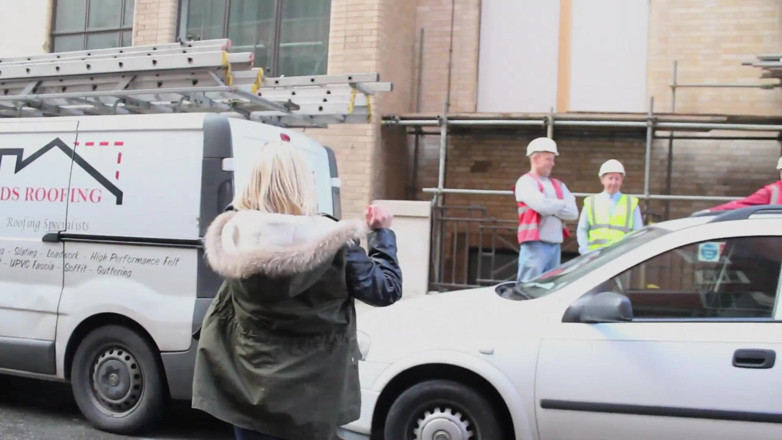 Kinky Porn Freaks: Ashley Rider walks on streets of downtown