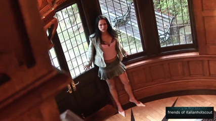 Italian hot scout and friends: Beautiful horny brunette MILF gets her ass and pussy broken...