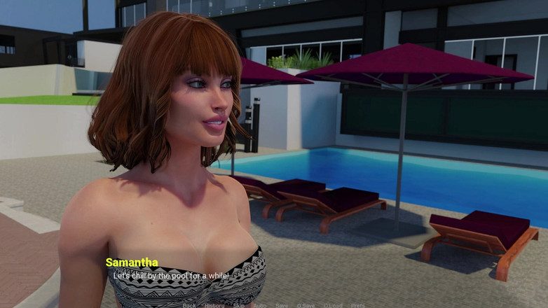 3D Cartoon Porn: 집에서 멀리 - 남편이 밖에서 기다리는 동안 방에서 사만다와 섹스하는 리암