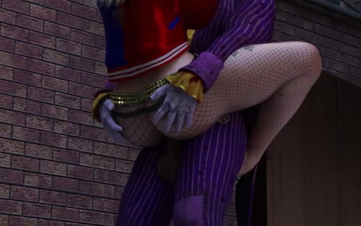 Sassy comics: De joker neukt Harley Quinn in een vies steegje