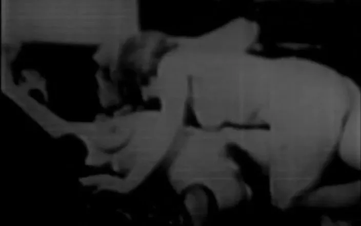 Vintage megastore: Very old vintage threesome fuck movie