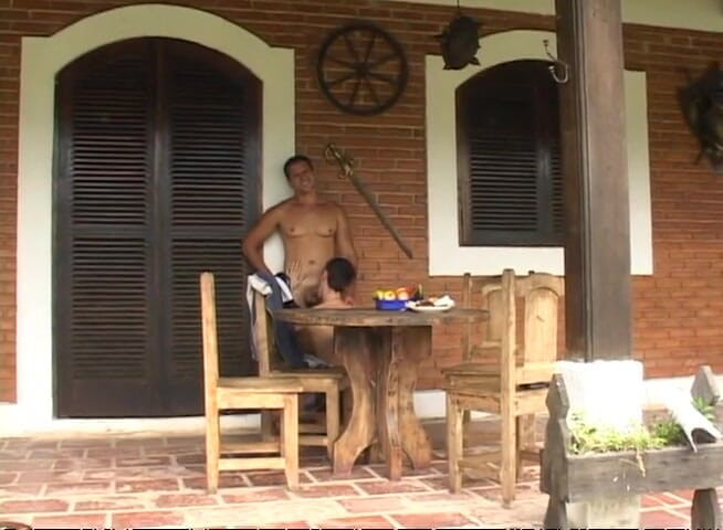 Bareback TV: Horny guys fuck in the nature