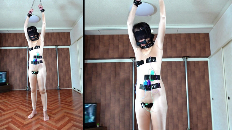 ushirosugatanomiki: 3 body viny bez kalhotek, bez podprsenky, s punčochami na...