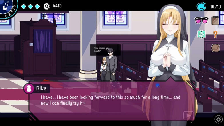 NSFWOtaku: Hentai oyunu - church hentai seks sahneleri 3 (rika the wd nun kahramanları) -...