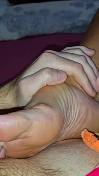 Stepmom Helps Stepson Cum on Her Panties