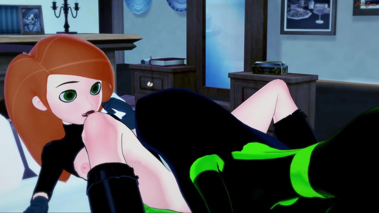 Hentai Smash: Kim Possible eating Sheego's pussy before they scissor - Kim Possible...
