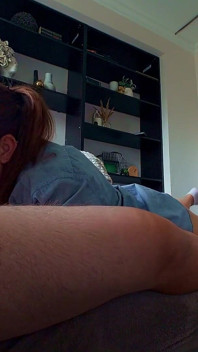 Hot Blowjob and Cum Swallow on the Sofa