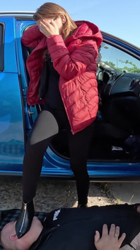 Líbej moje roztomilé boty uprostřed přírody