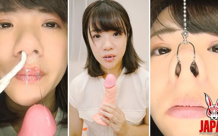 Japan Fetish Fusion: Riko Kanade Lets Thick Snot Drip to Her Lips... Then...
