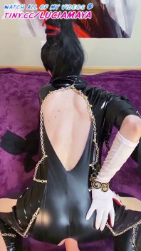 Seksowna TS Bayonetta POV ssie i jebanie z Slo-mo czarownica Time Tyłek jebanie i wytryski orgazm