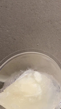 Fonte du sperme froid (time-lapse)