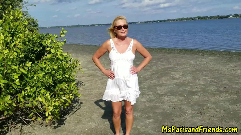 Ms Paris and Friends: The best of stripping full nude outdoor