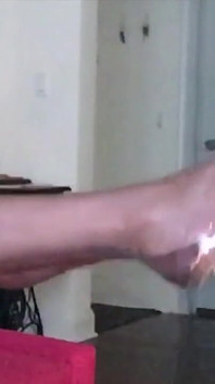 Cum on Nylon Stocking Feet