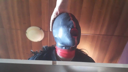 LauraOnHeels: 17 minutes of hogtied extreme blowjob and deepthroat with massive...