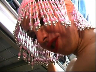 Shemale World: Two trannies getting fucked by a girl with a toy