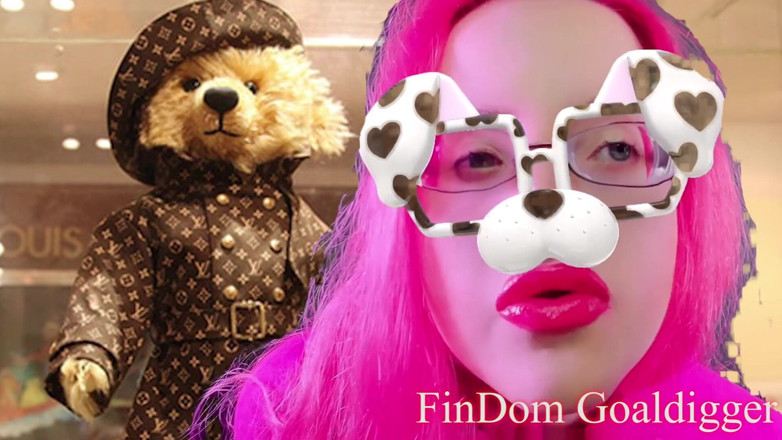 FinDom Goaldigger: Transformasi mainan plush pelacur banci