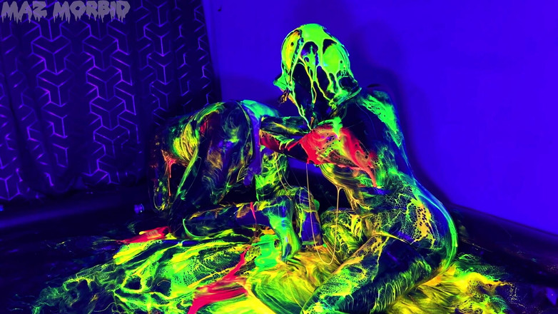 KinkyFemdomTV: Patricia X와 함께하는 Uv Wet 그리고 지저분한 김피 더블 피스팅