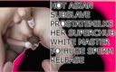 Asian slave &amp; white superchub Master: Asiatisk sexslav ger prostatamassage till sin mästare