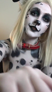 Dalmatische bodypaint overheersingservaring