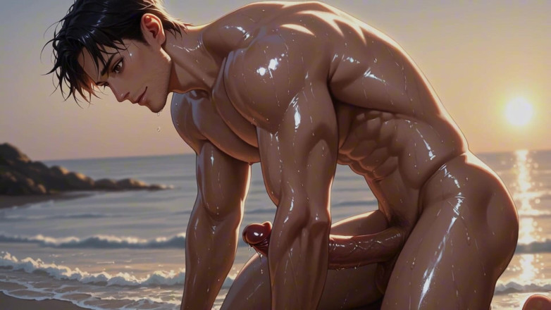 Erotic Man: Koguty plażowe Ai. Krótkie wideo