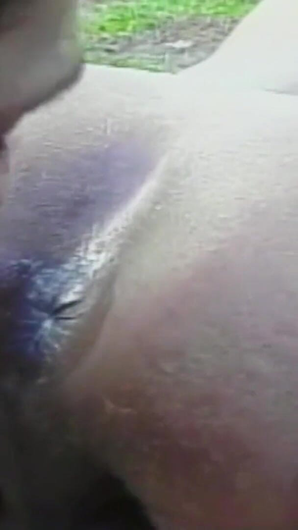Skinny Guy with Big Tits Latina Tranny Secretly Fucked Anally Outdoors (Shemale TS Collection)