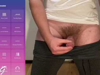 Lucas Nathan King: Dar pantolona boşalma, eller serbest uzaktan anal vibratör prostat orgazmı