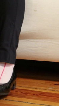 Juego creativo de zapatos de nailon con sandalias de madera