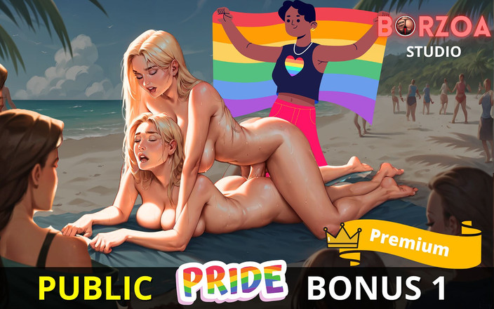 Borzoa Futa: 해변에서 엉덩이와 사정의 의붓여동생을 따먹는 3D 후타 소녀 쉬멜레(3D/헨타이/애니메이션/asmr)