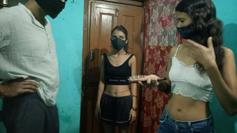 Hot Rani world: Two Girls and a Boy College Classmates Threesome