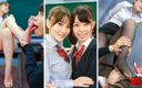 Japan Fetish Fusion: Dominerande lärare, Ms, Koharu&amp;#039;s Pet: Urinvägs-, sakurabas fotfetisch fantasi!