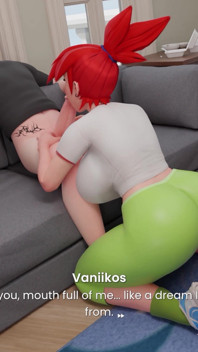 레깅스를 입은 큰 뚱뚱한 엉덩이의 빨간 머리 의붓여동생이 거대한 자지 의붓여동생에게 오럴을 해주고 입에 사정해 - 맨션 데이