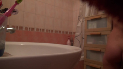 All Those Girlfriends: I put a cam to watch Bella in the bathroom