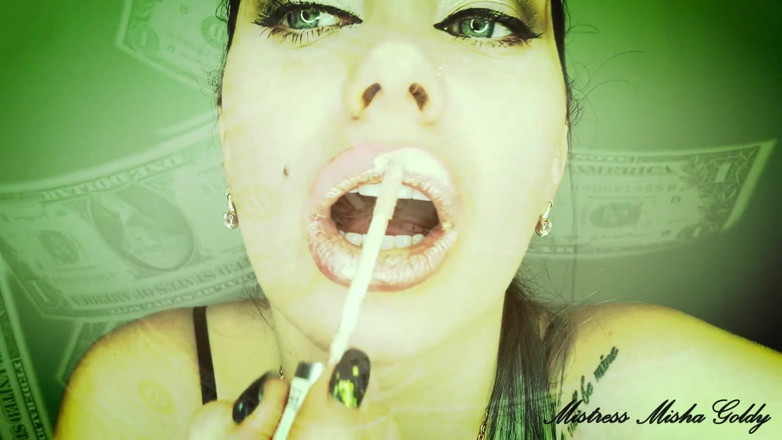 Goddess Misha Goldy: Reward me while I am putting lipstick on my lips