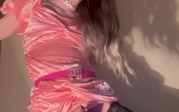 Jessica silk: ピンクライディングブラックディルドのジェスシルク