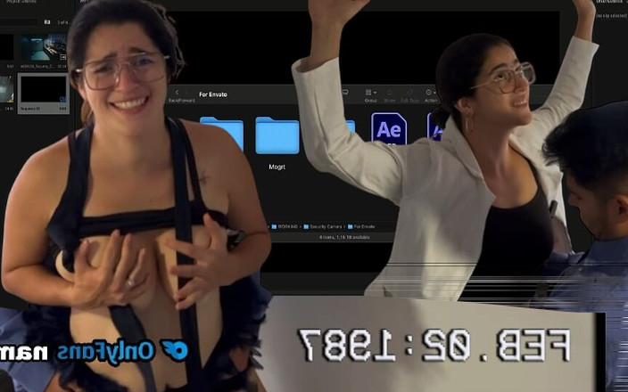 Roxxan: Secretária excitada fode o segurança.