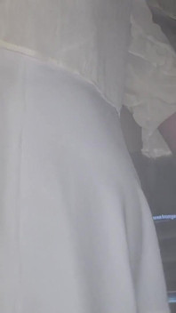 White Short Skirt Ass Watcher