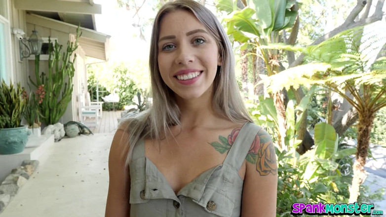 Spankmonster: Teen Naughty Neighbor Chanel Grey Magically Delicious Pussy Creampie