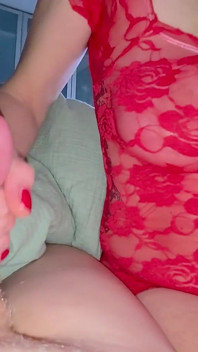 Sexy MILF Handjob in Front of My Big Tits